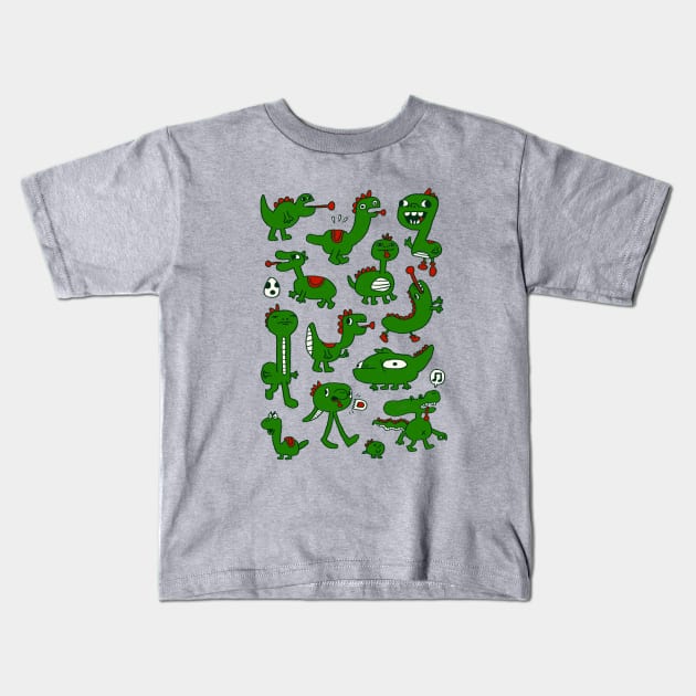 Drawing a Dino From Memory Kids T-Shirt by Couk